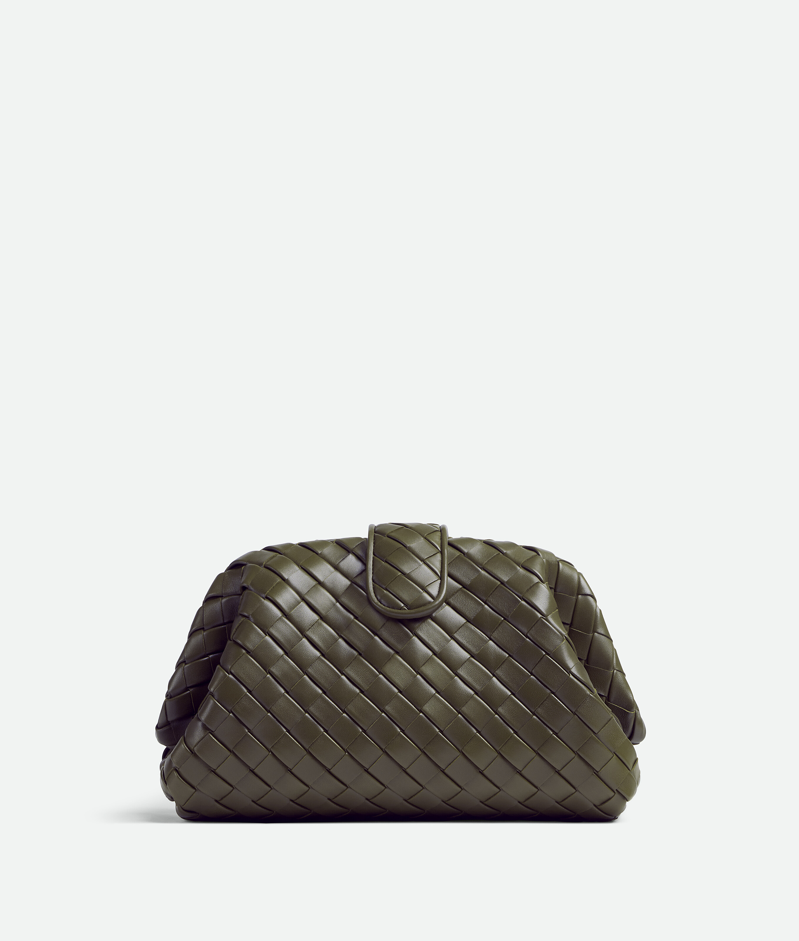 Shop Bottega Veneta Teen Lauren 1980 With Chain In Kaki