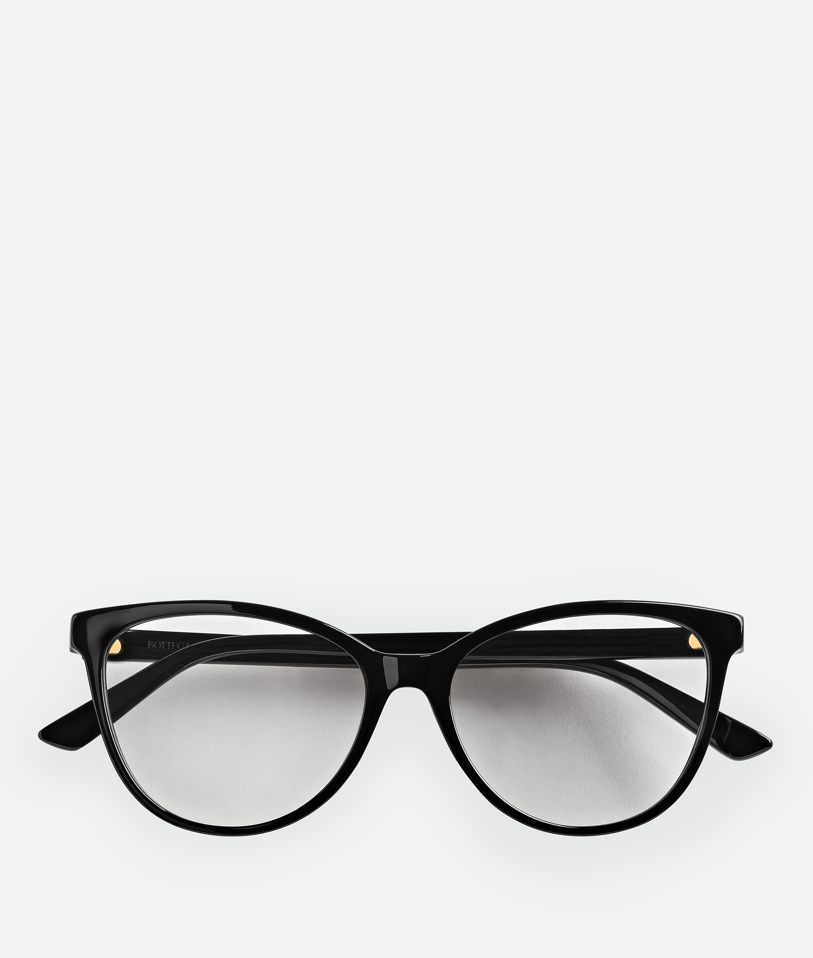Occhiali da vista cat-eye Classic in BLACK/TRANSPARENT Bottega