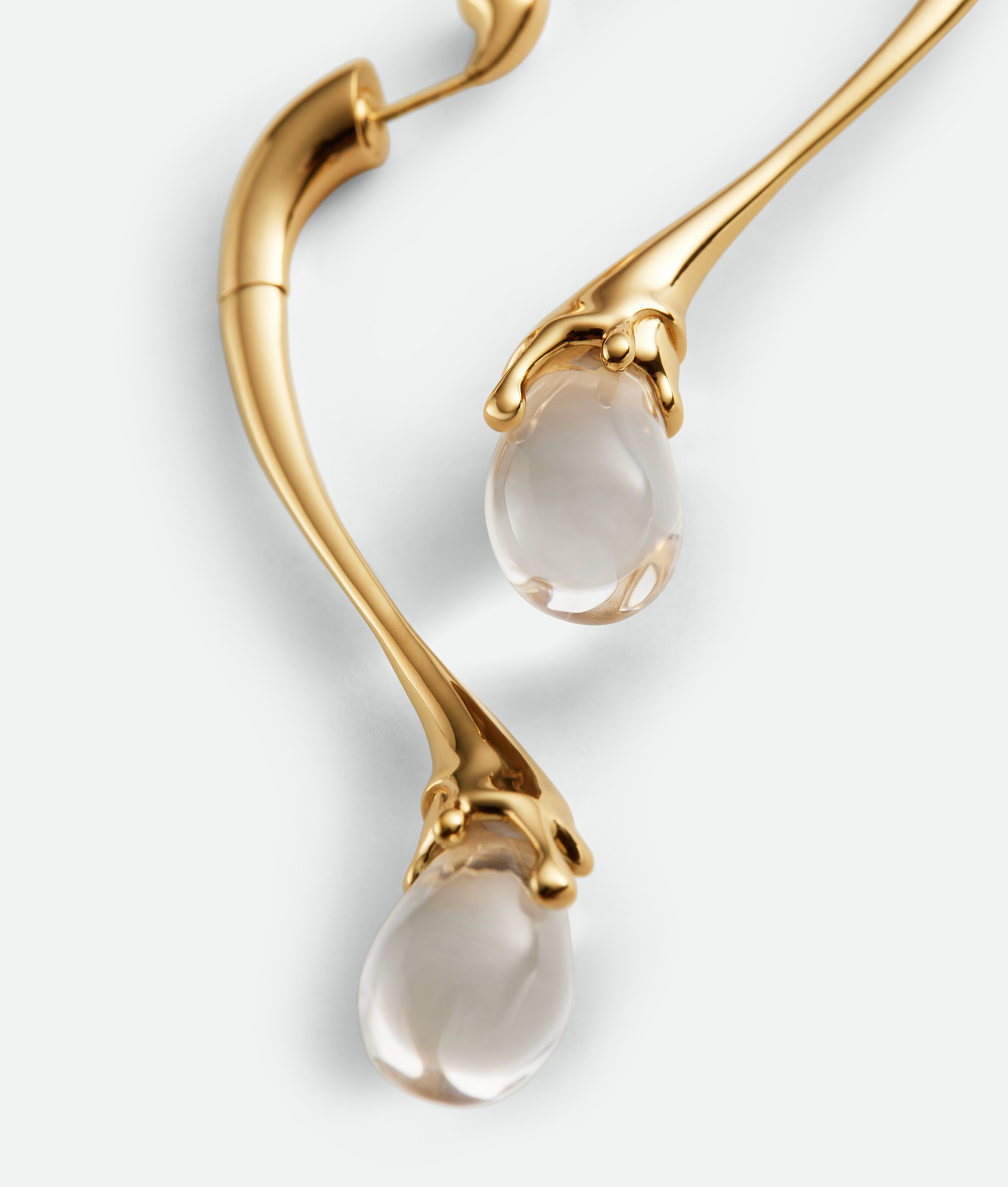 Bottega Veneta Drop Ohrringe In Rock Crystal Quartz