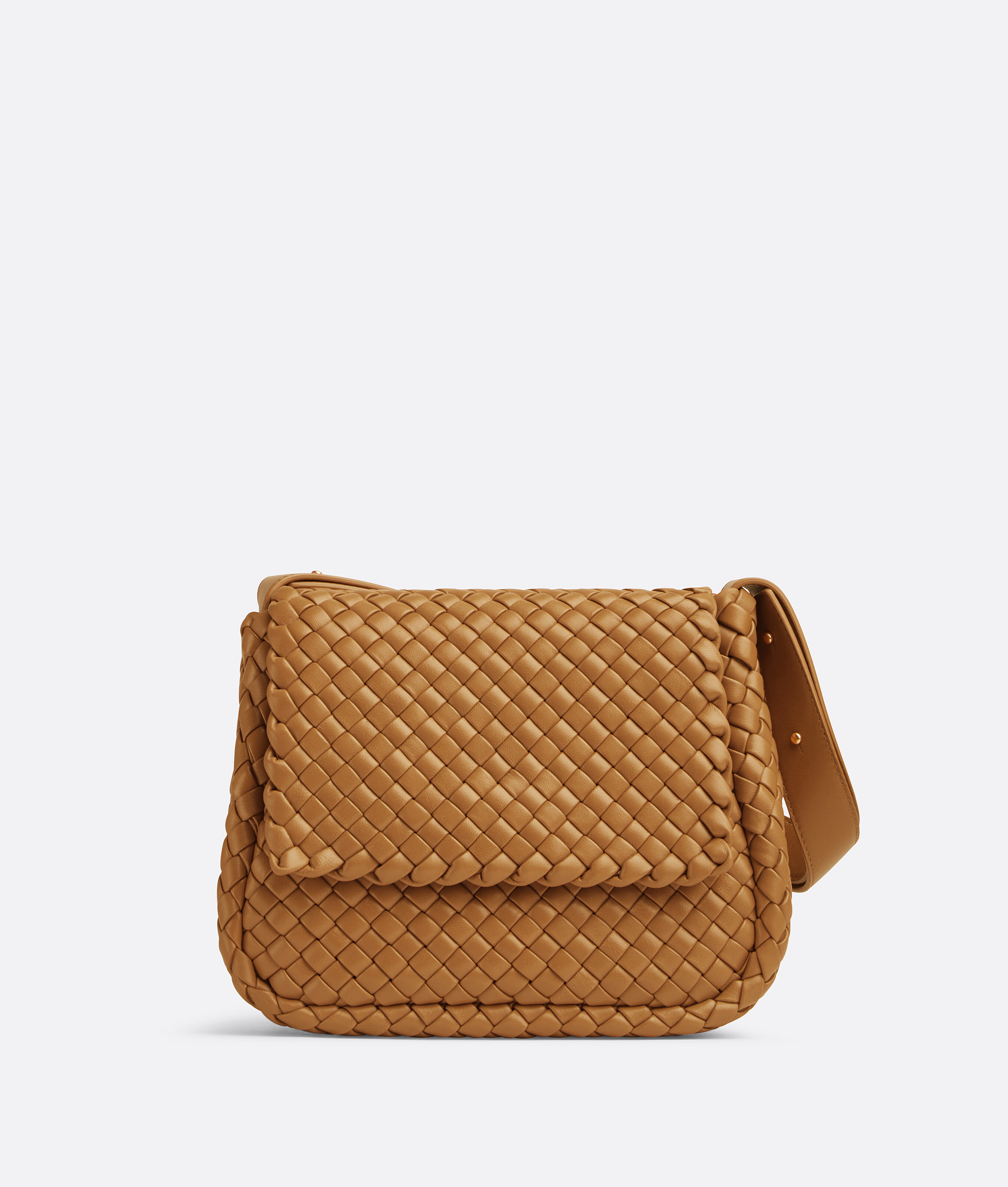 Bottega Veneta Cobble Shoulder Bag In Caramel