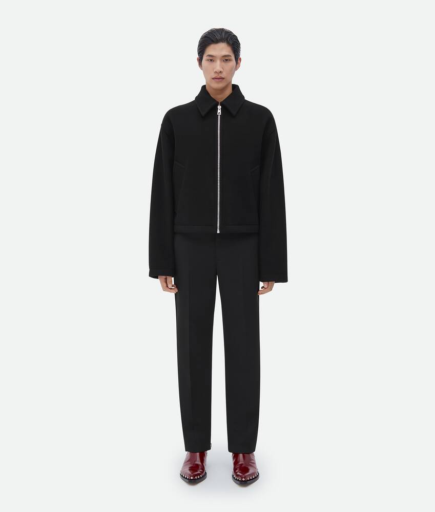 Double Pocket Shirt Jacket, Black Melton Wool – Steven Alan