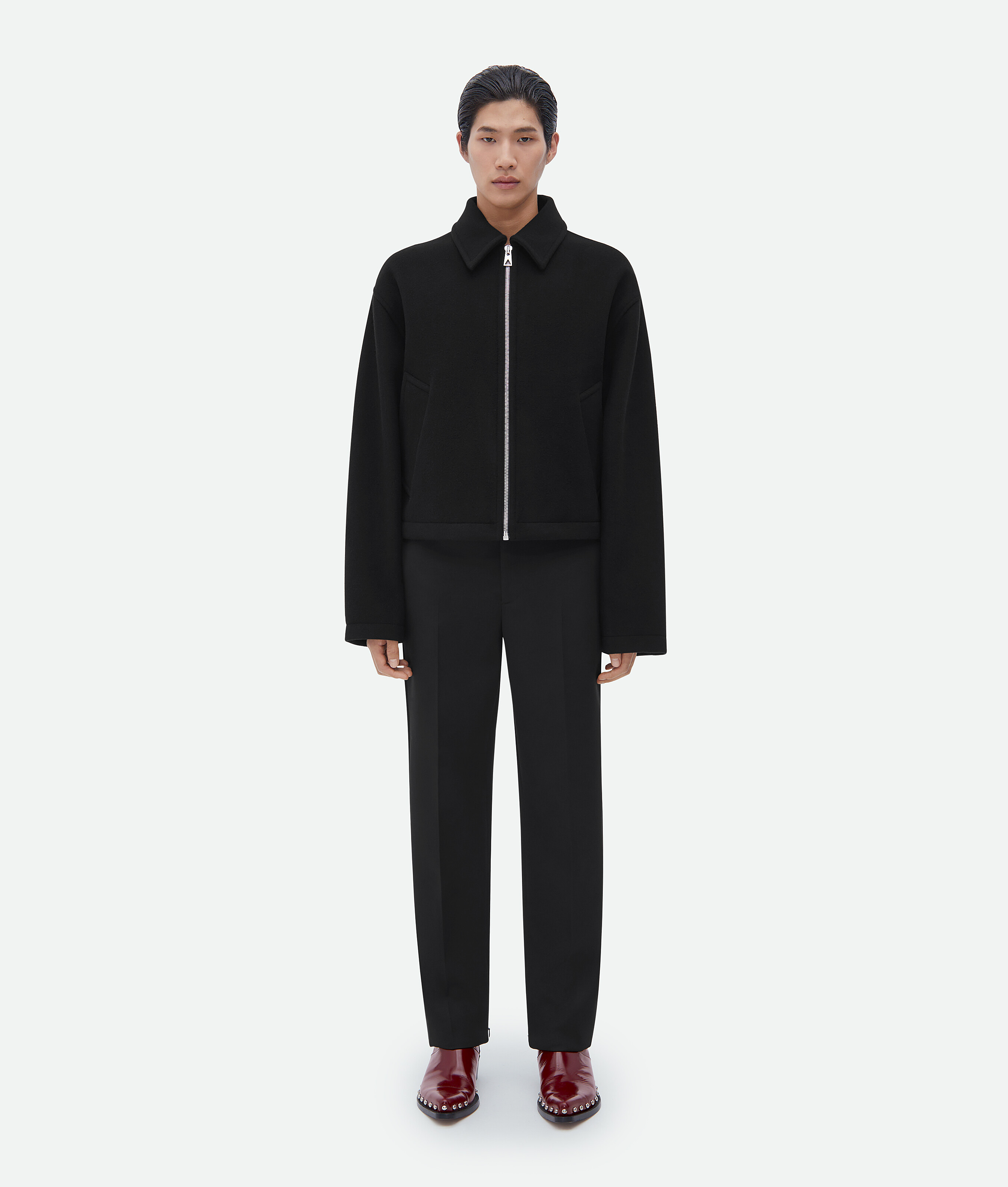 Bottega Veneta Wool And Cashmere Jacket In Black