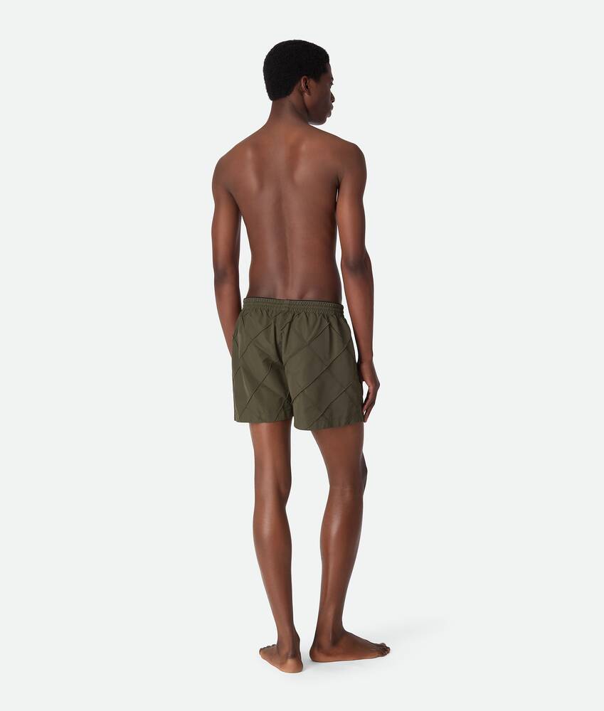 Display a large version of the product image 3 - Nylon Intrecciato Pattern Swim Shorts