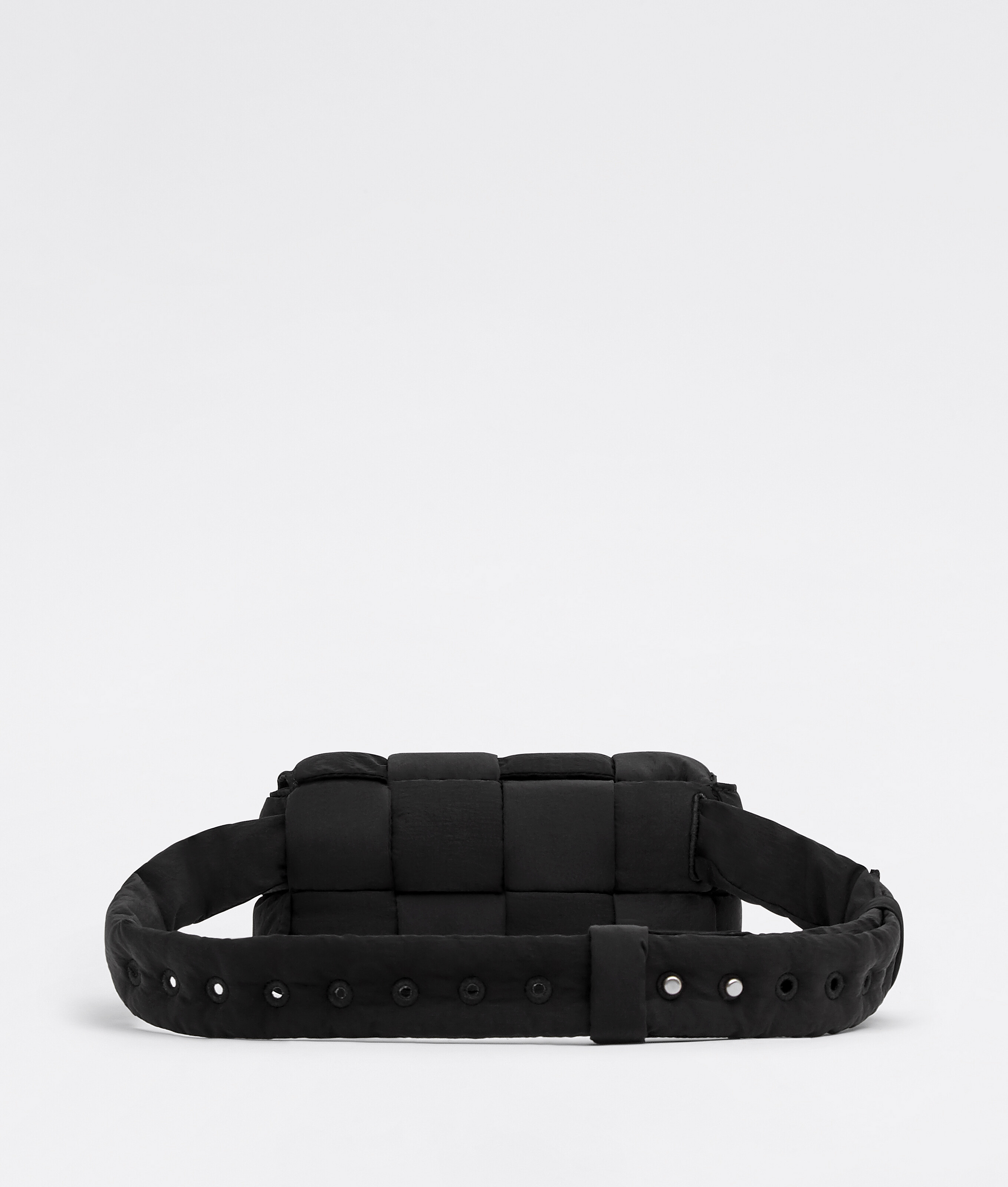 Shop Bottega Veneta Padded Tech Cassette Belt Bag In Black