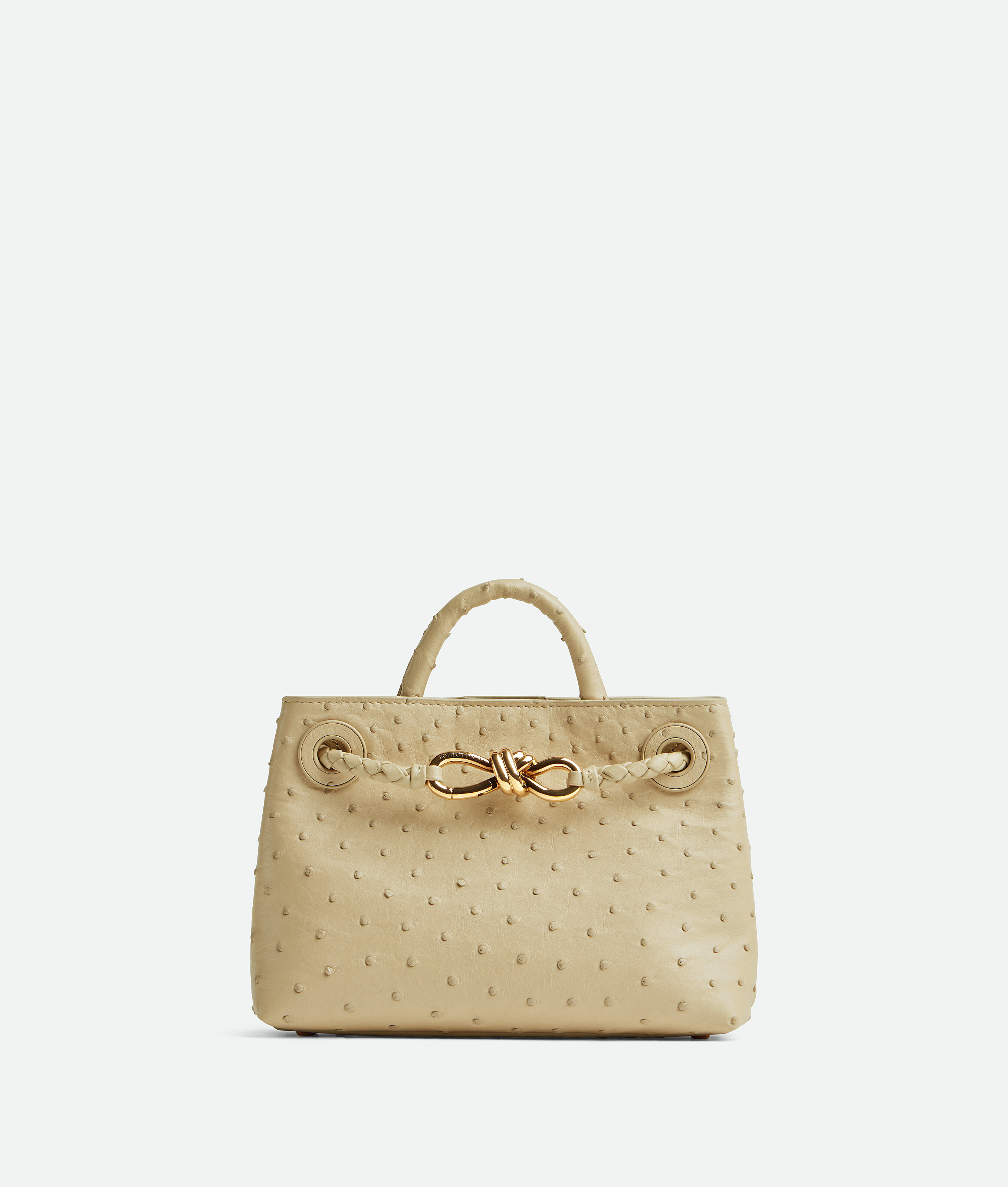 Shop Bottega Veneta Mini Andiamo In Light Butterscotch