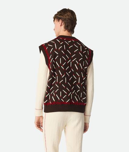 Cotton Jacquard Matches Gilet
