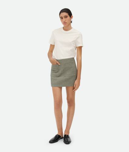 Melange Cotton Skirt