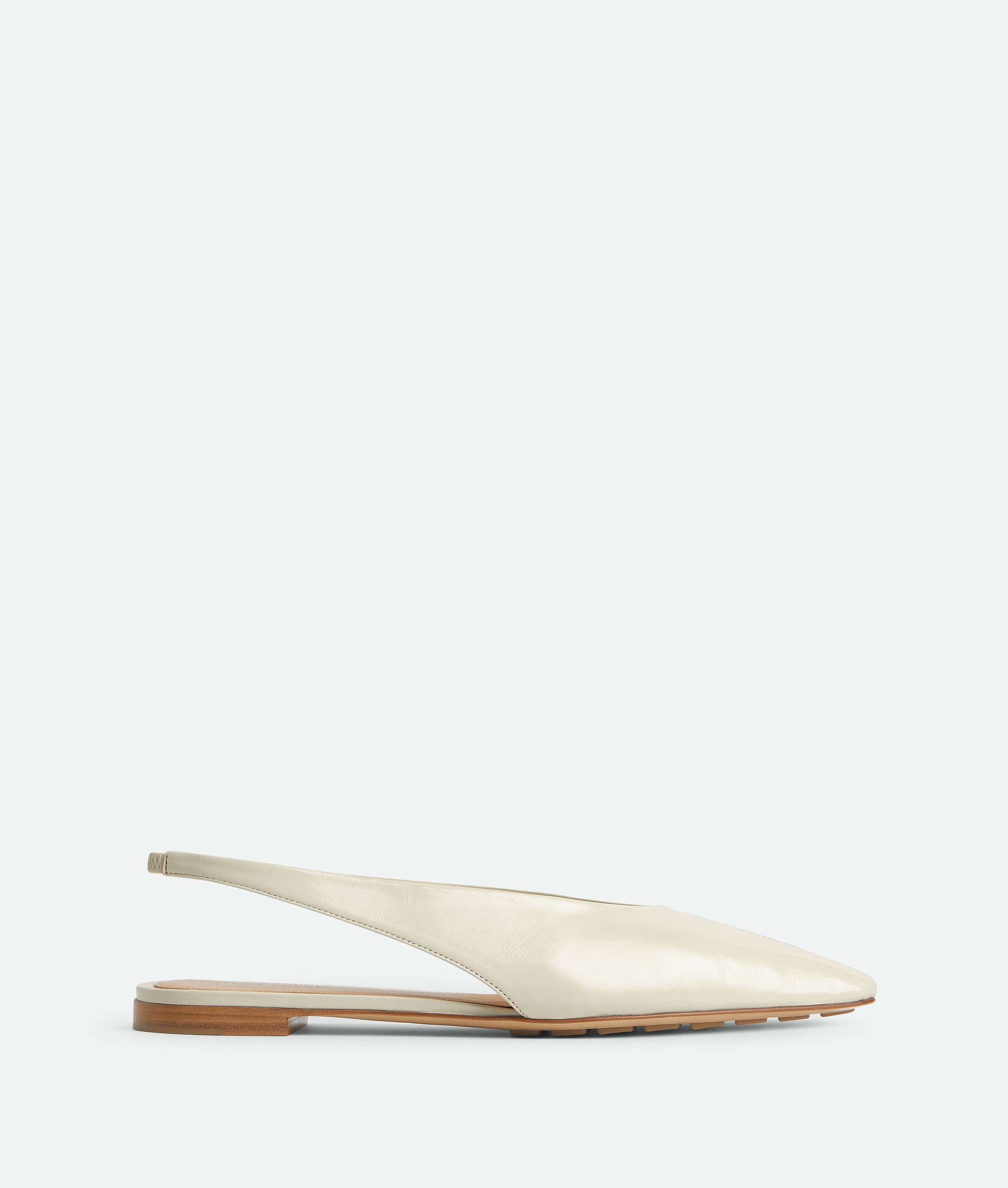 Bottega Veneta Ivory Leather Sofia Ballerinas In Neutral