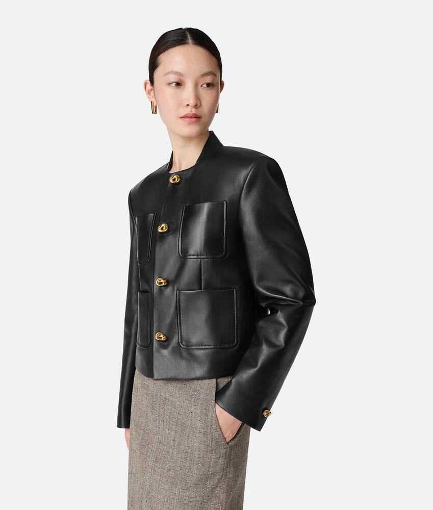Bottega Veneta® Women's Leather Blouson in Black. Shop Bottega Veneta® Women's Leather Blouson in Black. Shop