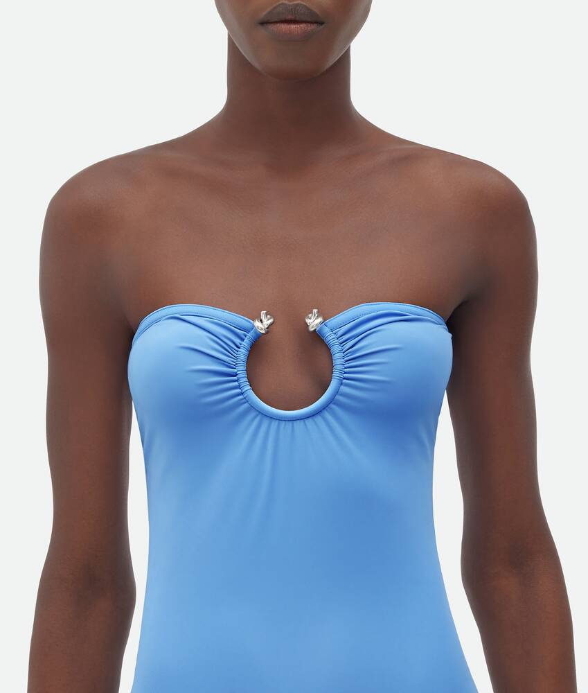 Display a large version of the product image 4 - Stretch Nylon Swimsuit With Knot Ring