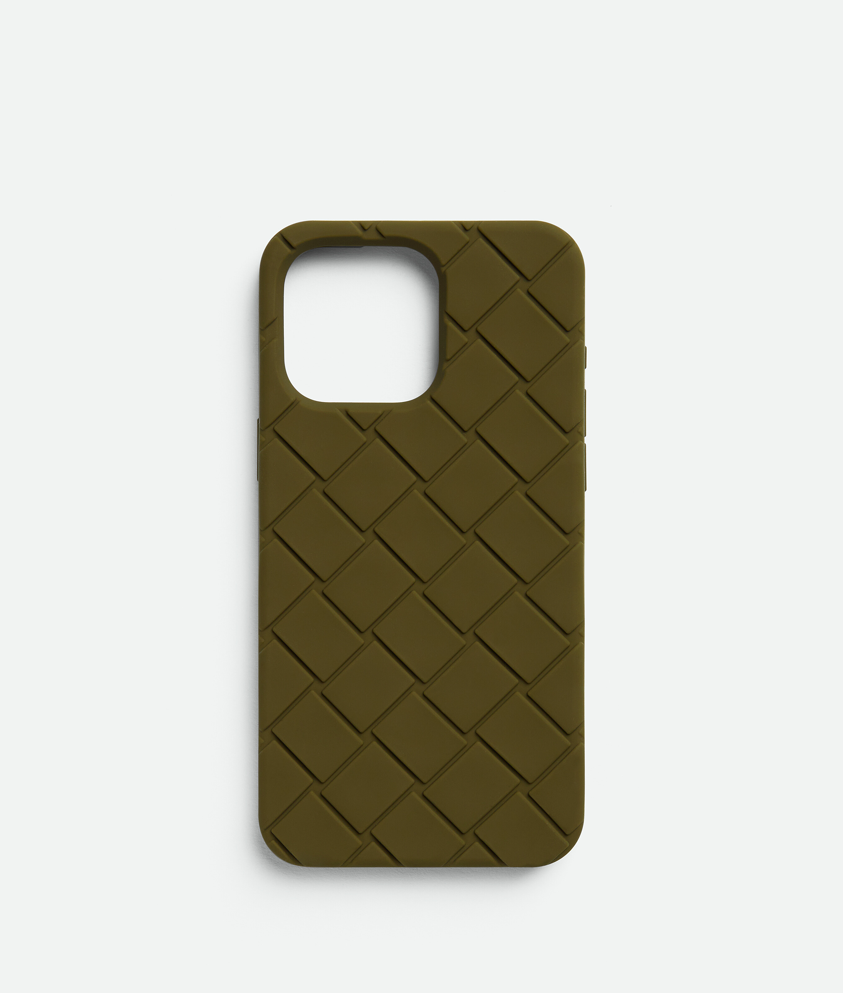 Shop Bottega Veneta Iphone 15 Pro Max Case In Olive Oil