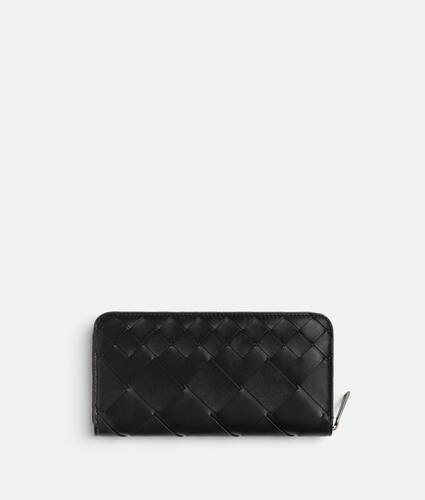 Intrecciato Zip Around Wallet