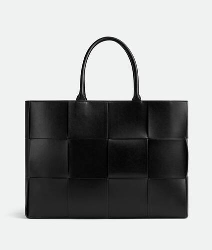 Bottega Veneta® Men's Large Arco Tote Bag in Black / Parakeet