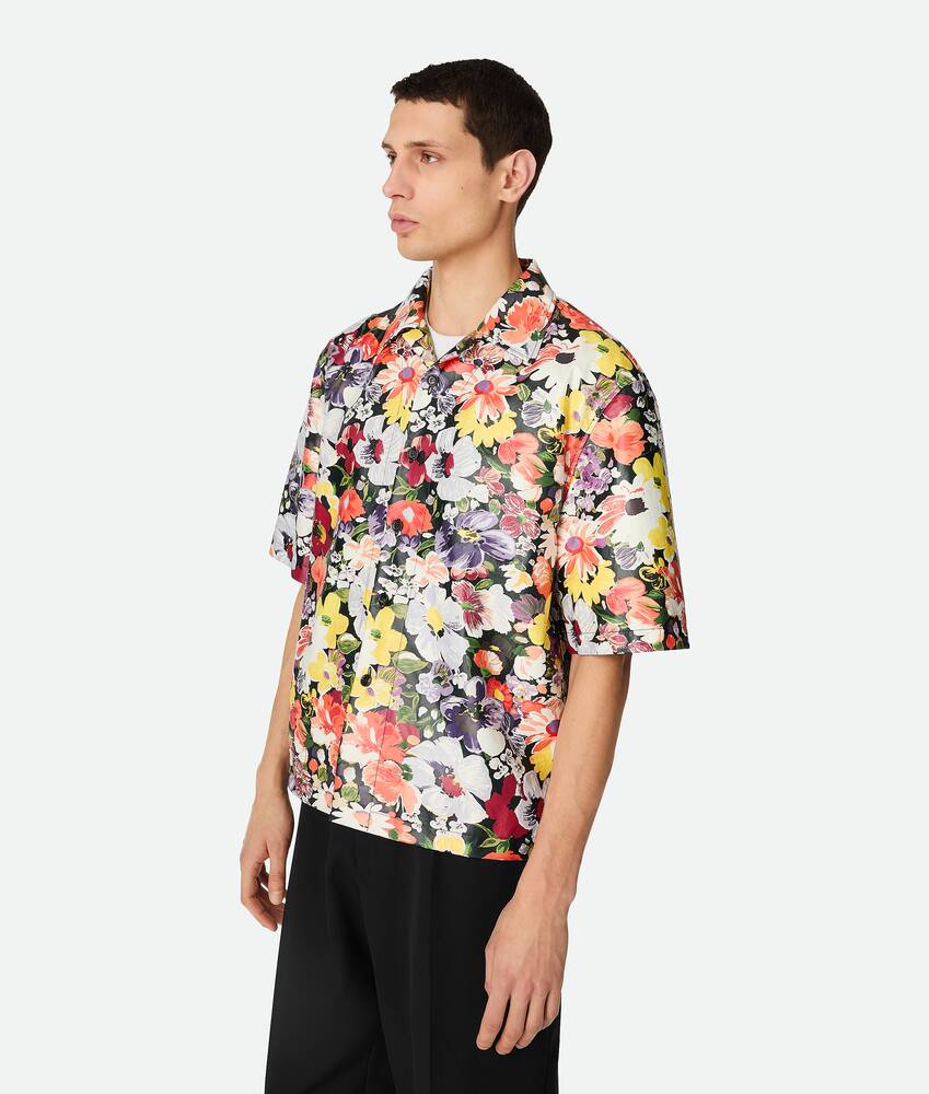 マルチカラープリントレザー シャツ| Bottega Veneta® 日本
