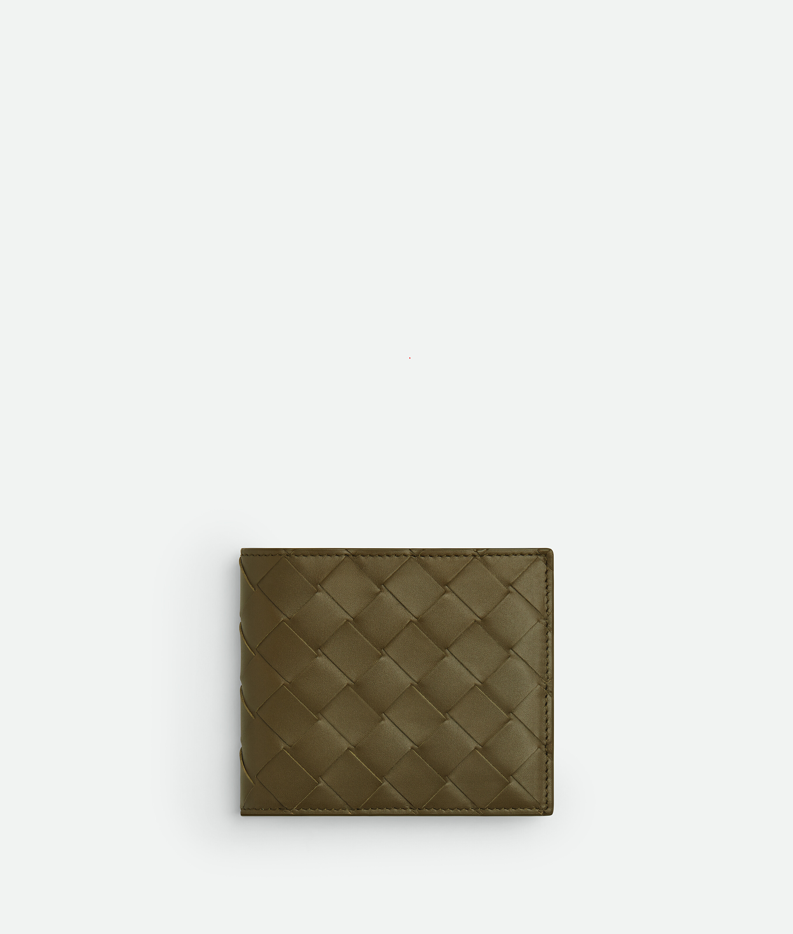 Bottega Veneta Intrecciato Bi-fold Wallet With Exterior Pocket In Brown