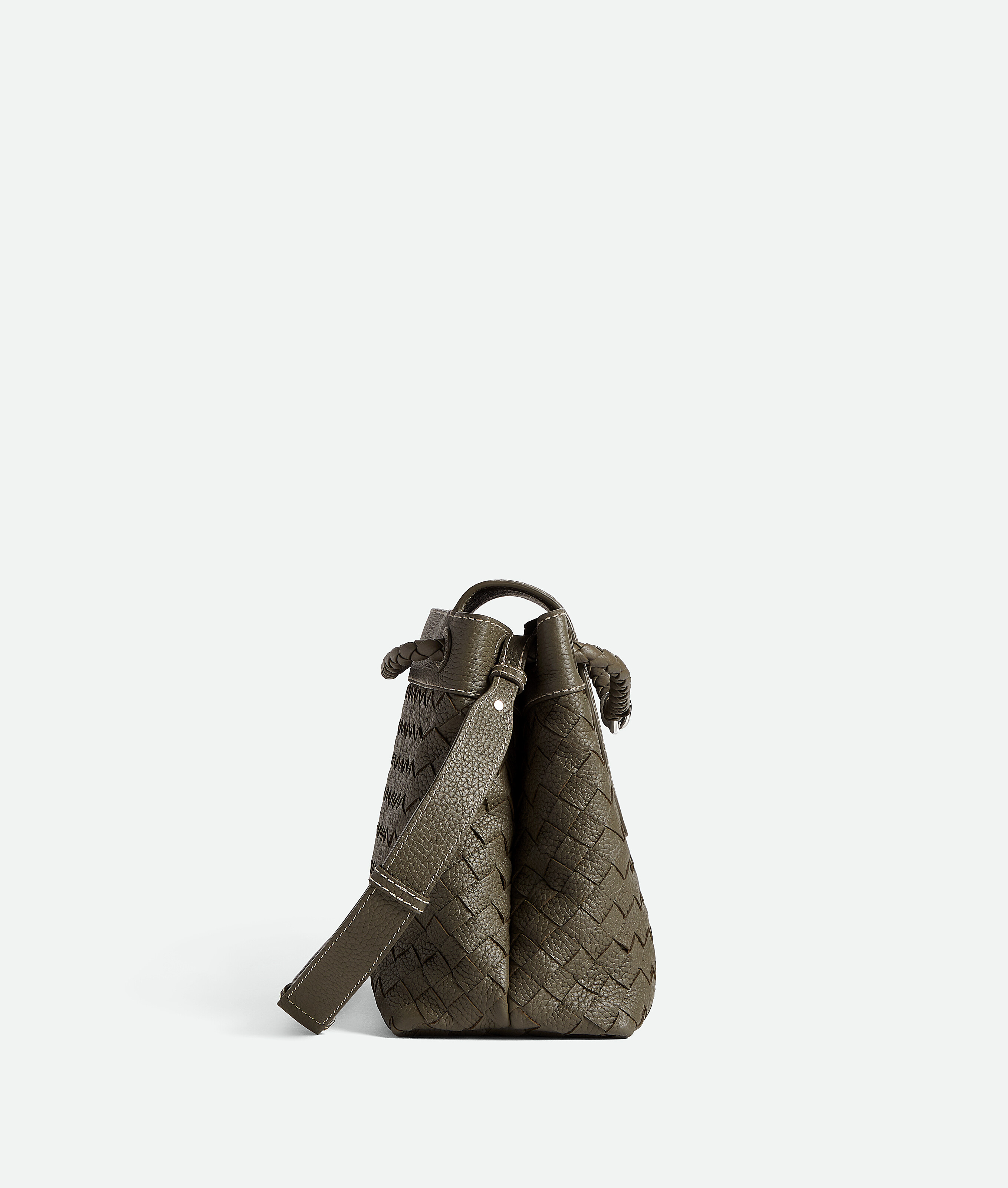 Bottega Veneta Leather Andiamo Messenger Bag