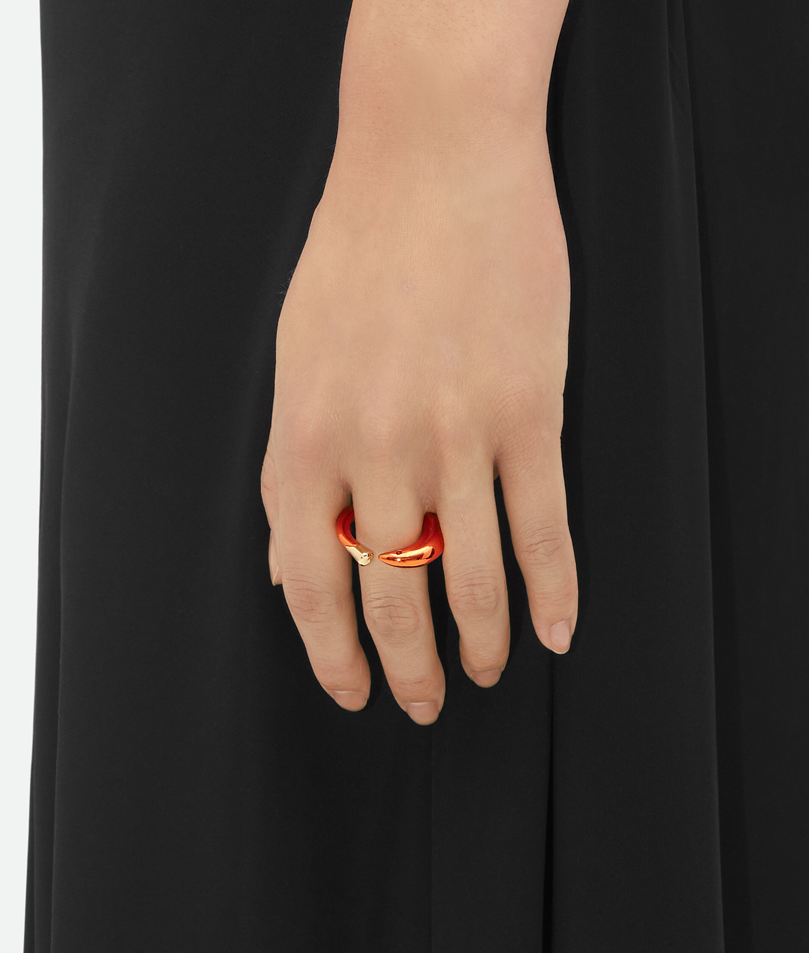 Bottega Veneta Sardine Ring - Papaya - Woman - N