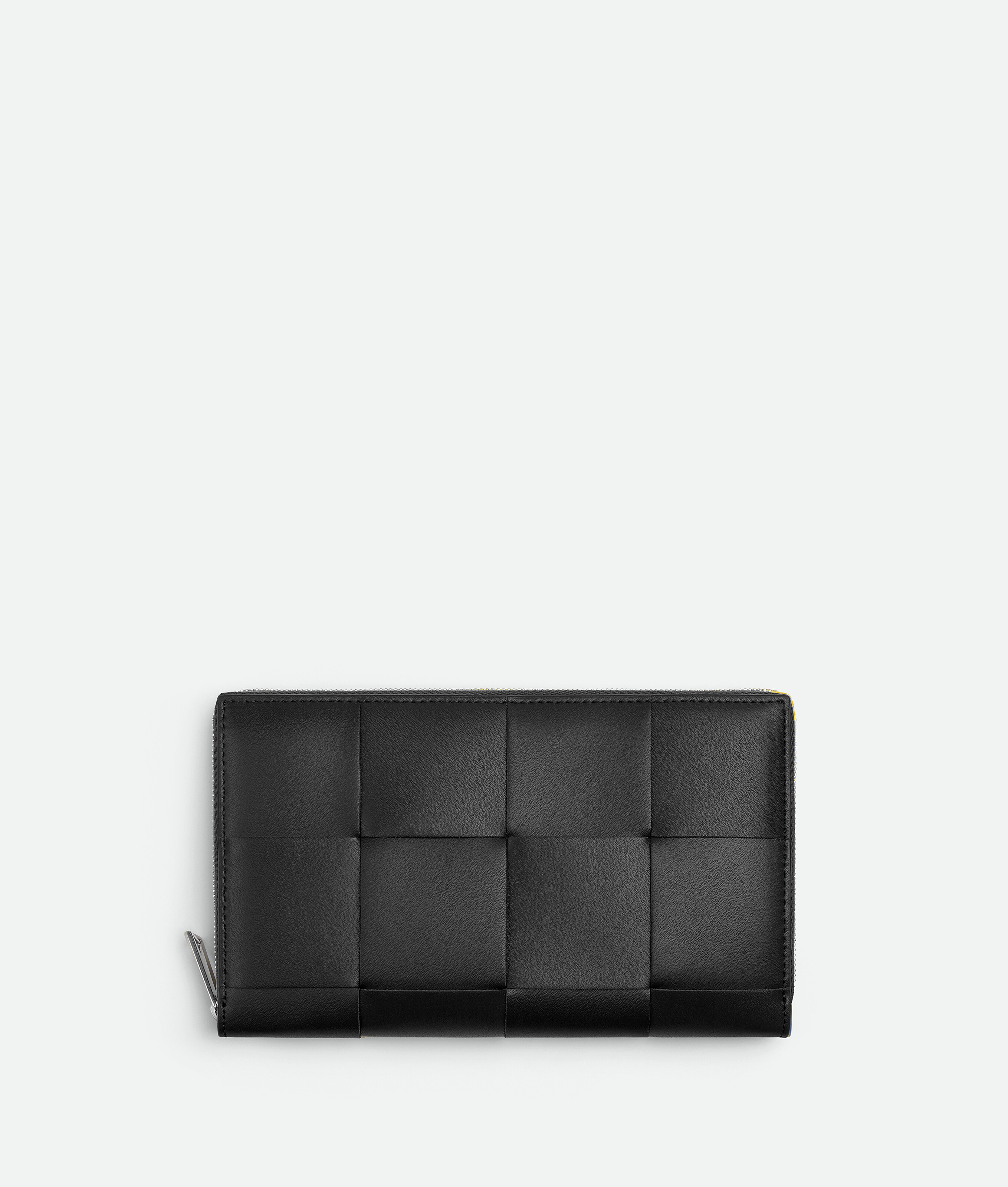 Bottega Veneta Cassette Zip Around Wallet In Black