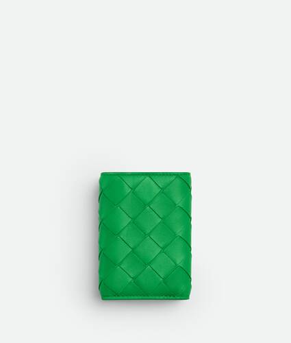 Intrecciato Tiny Tri-Fold Zip Wallet