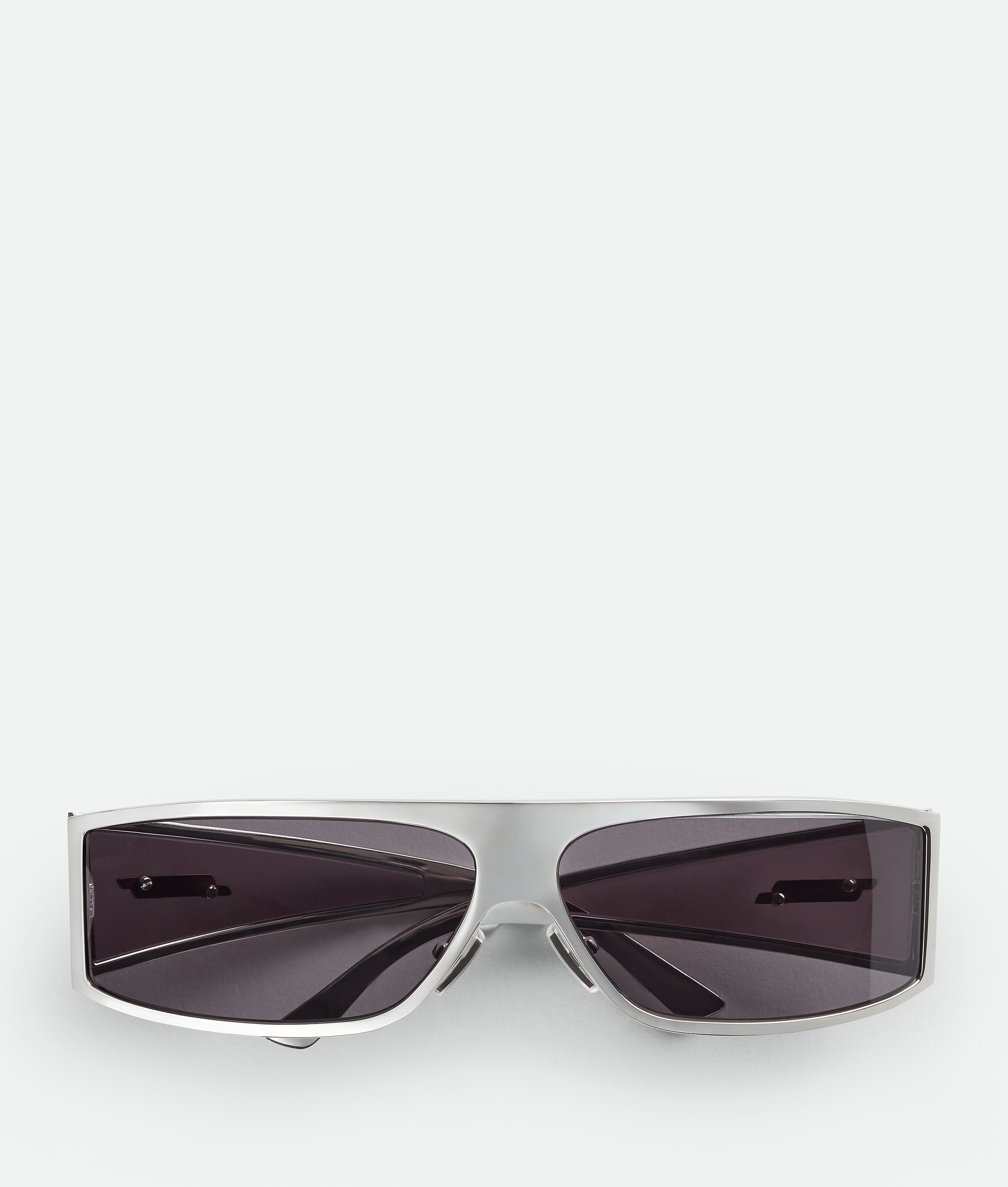 Bottega Veneta Bangle Wraparound Sunglasses In White