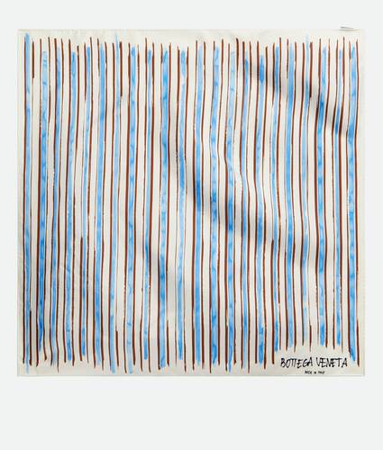 Printed Silk Stripe Foulard
