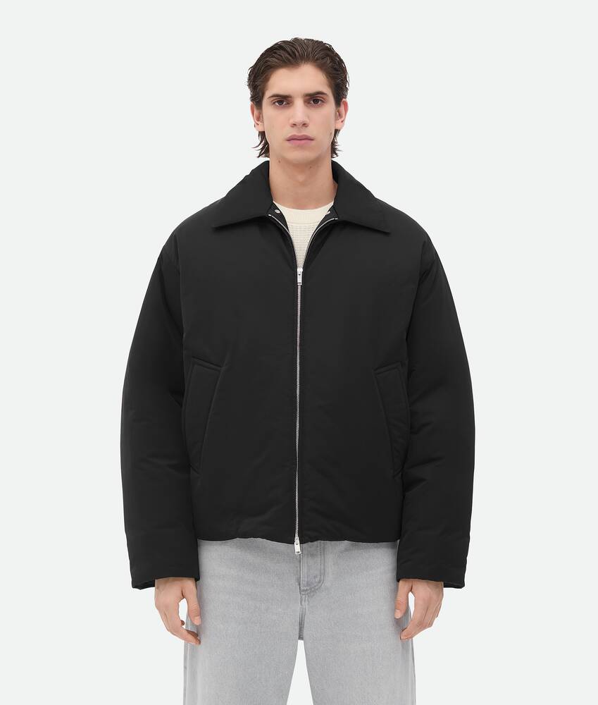Tech Nylon Puffer Jacket in BLACK Bottega Veneta® BG