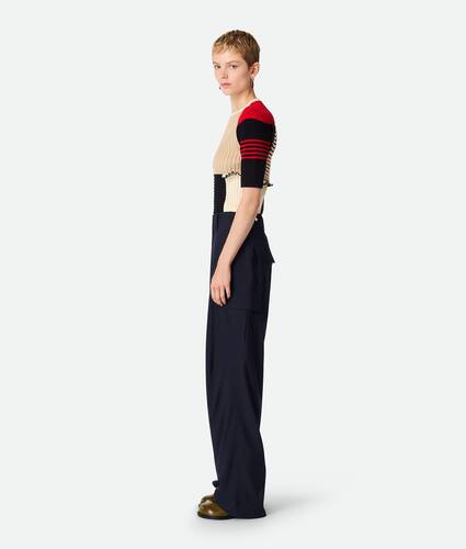 Fine Wool Cargo Trousers