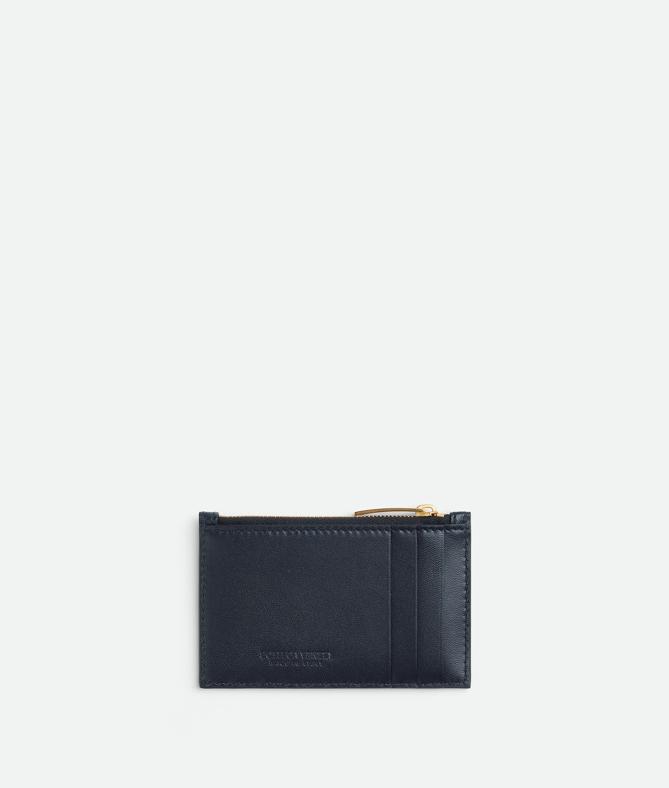 Shop Bottega Veneta Cassette Zipped Card Case In Blue