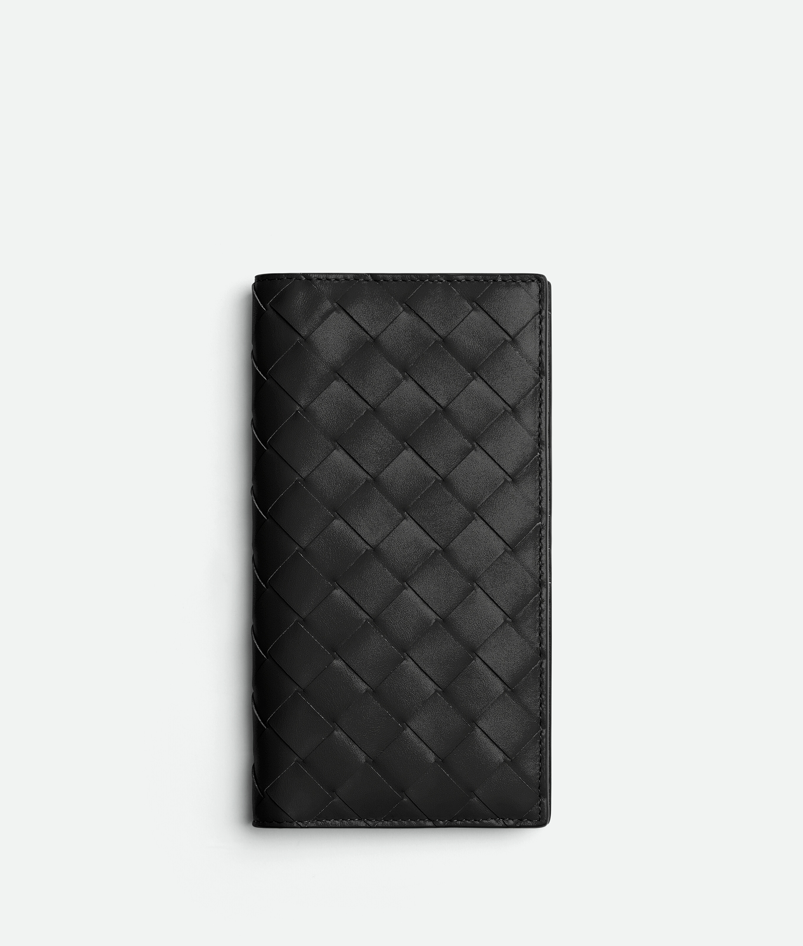 Bottega Veneta® Men's Slim Intrecciato Long Wallet in Nero. Shop online now.