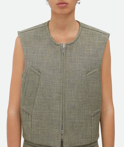 Gilet en coton mélangé