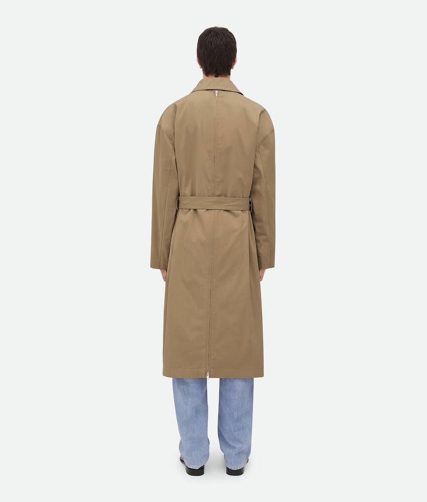 Display a large version of the product image 3 - Light Cotton Twill Trench Coat