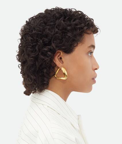 Ein größeres Bild des Produktes anzeigen 1 - Große Twist Triangle Hoop Ohrringe