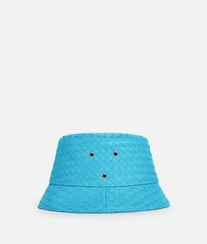 Display a large version of the product image 1 - Intrecciato Leather Bucket Hat