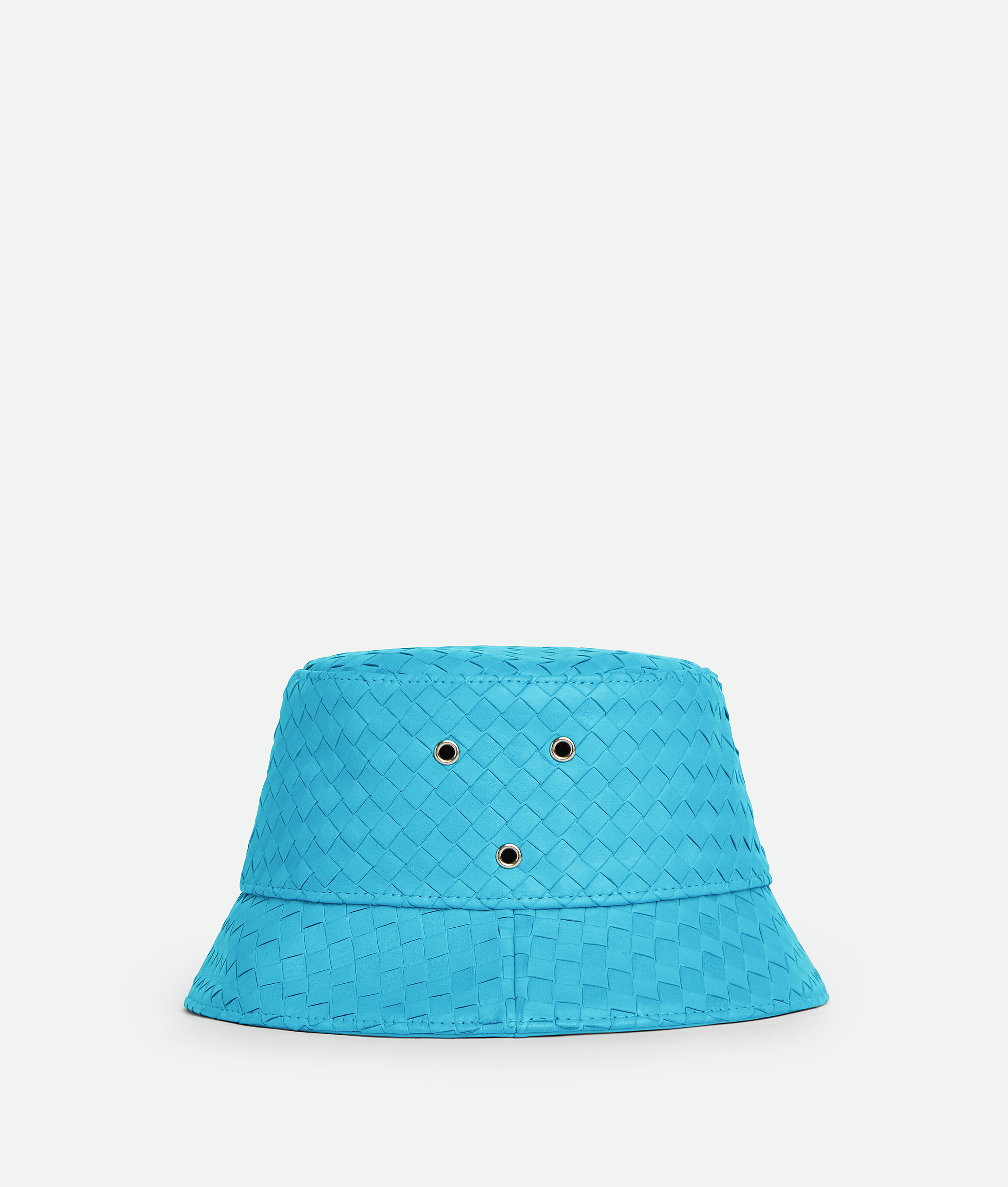 Bottega Veneta Bottega  Veneta Intrecciato Leather Bucket Hat In Blue