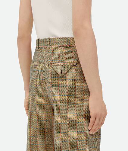 Prince Of Wales Wool Trousers