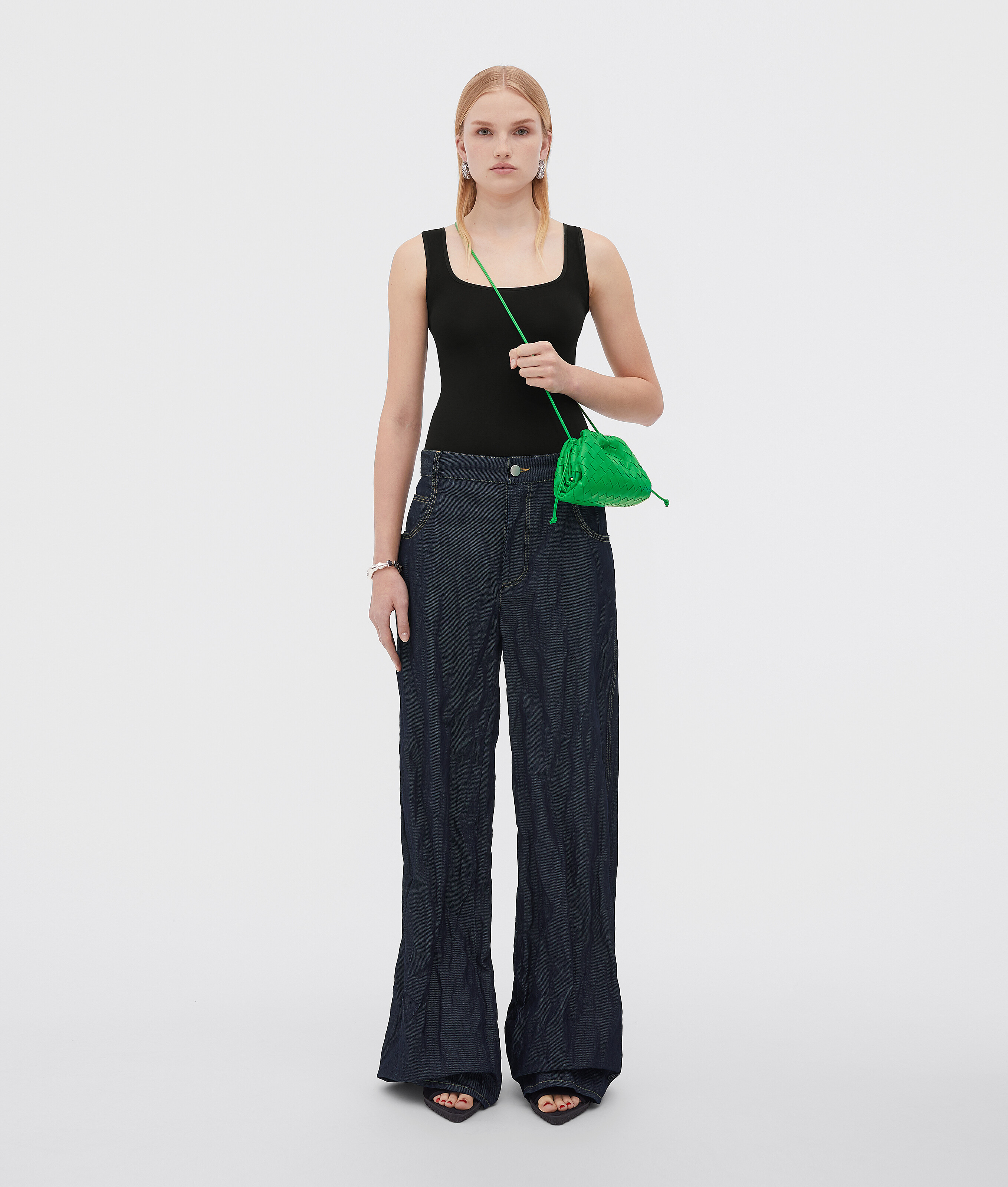 Shop Bottega Veneta Mini Pouch In Parakeet