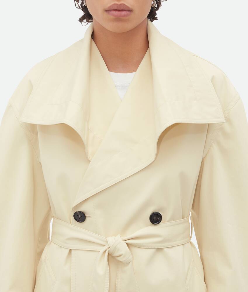 Display a large version of the product image 4 - Light Cotton Twill Trench Coat
