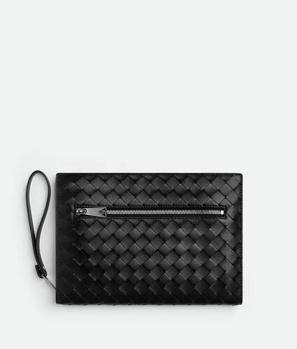 Small Intrecciato Document Case With Wristlet
