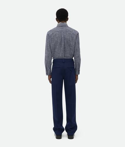 Wool Grain De Poudre Trousers