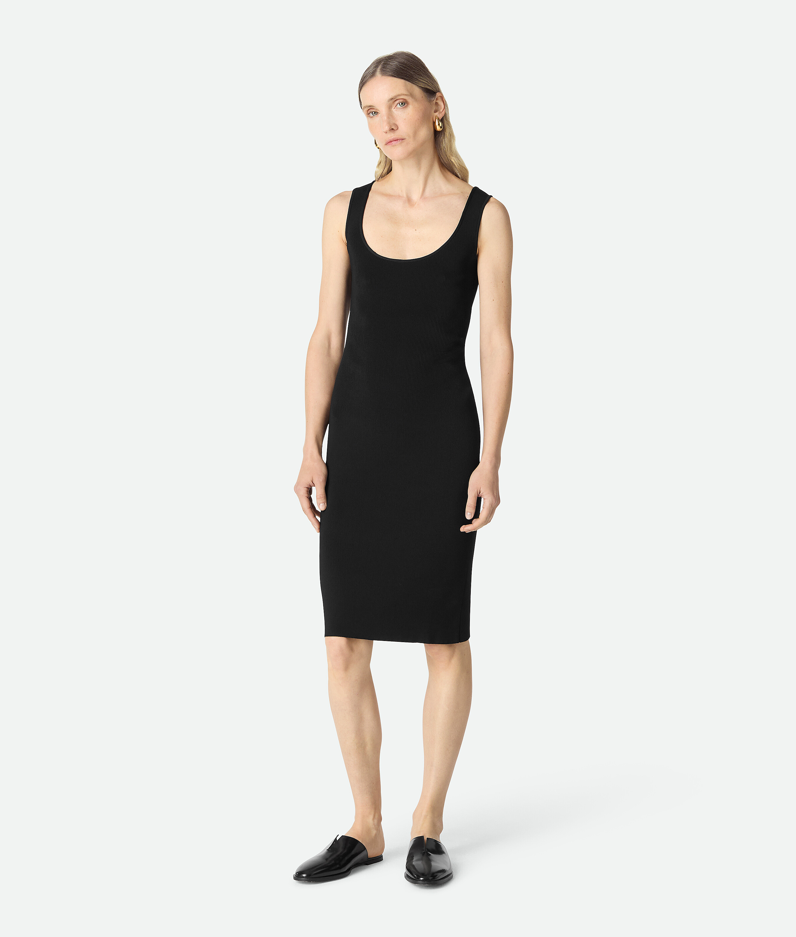 Bottega Veneta Compact Viscose Dress - Black - Woman - S - Viscose