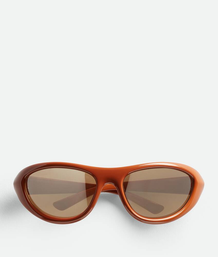 Turn Cat Eye Sunglasses in Brown - Bottega Veneta