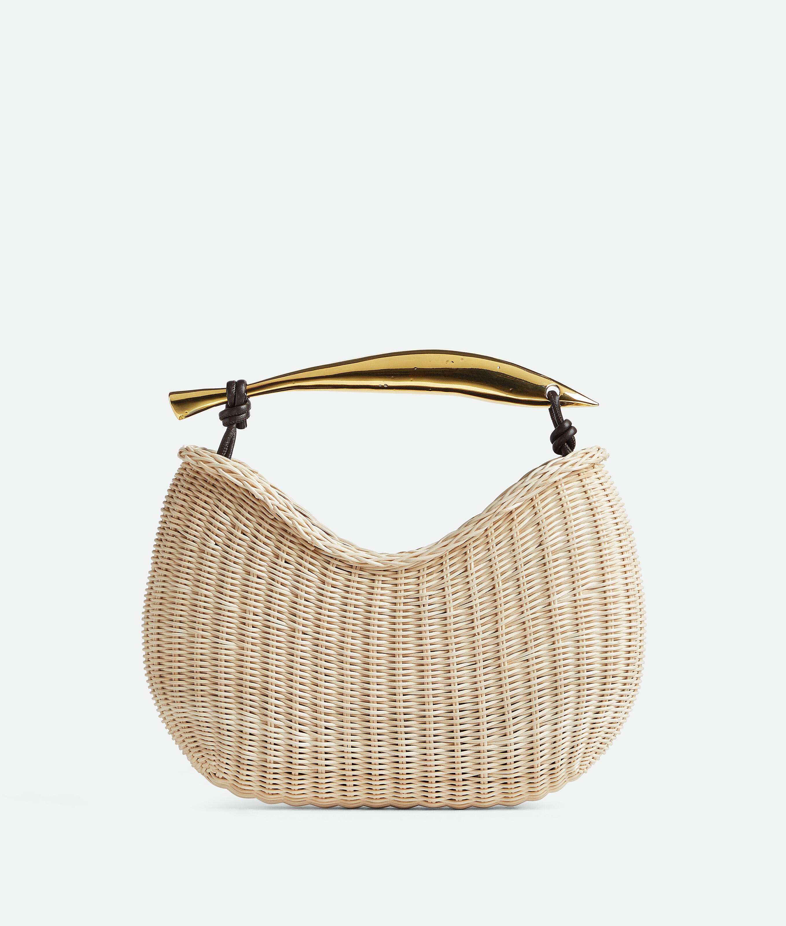 Bottega Veneta Small Sardine Cage Top-handle Bag In Natural/fondant