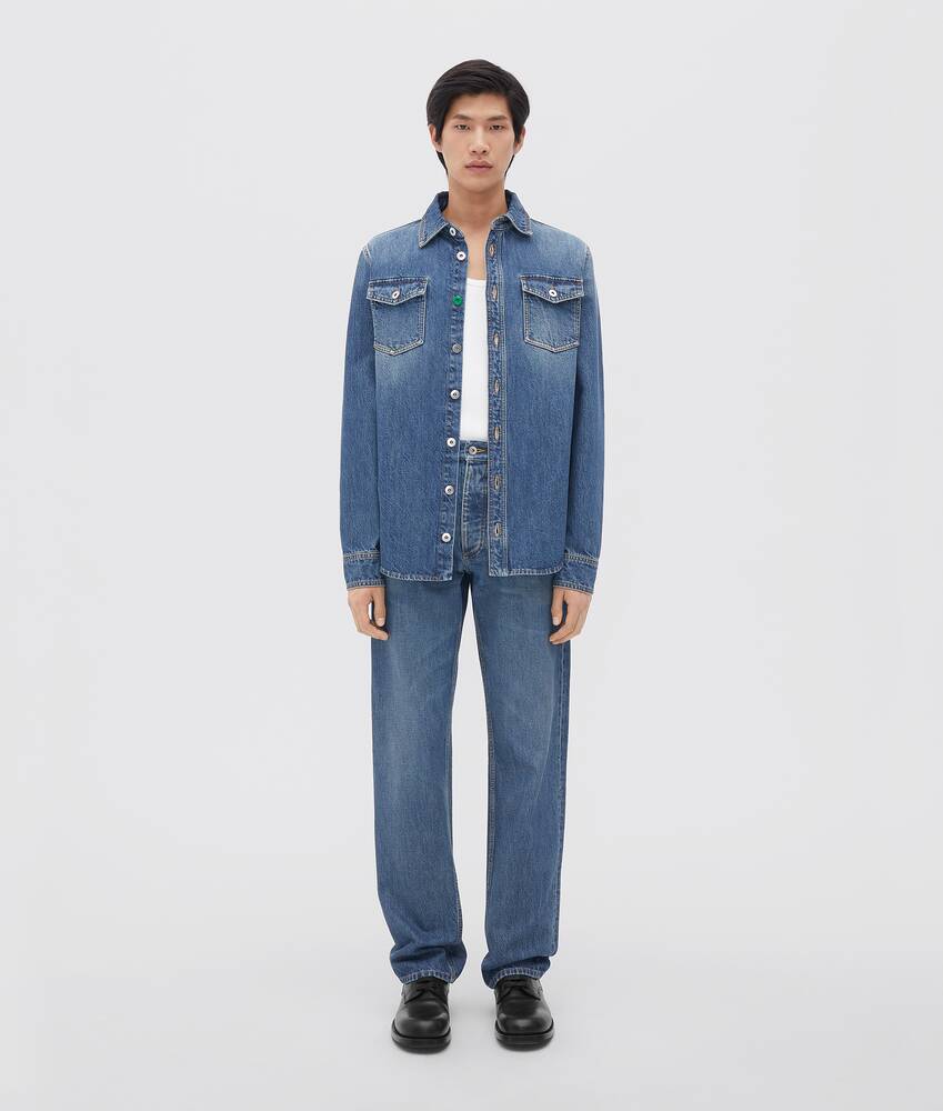 Display a large version of the product image 1 - Medium Washed Denim Shirt