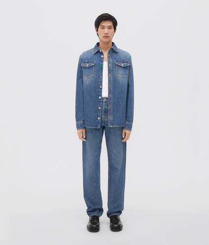 Display a large version of the product image 1 - Medium Washed Denim Shirt