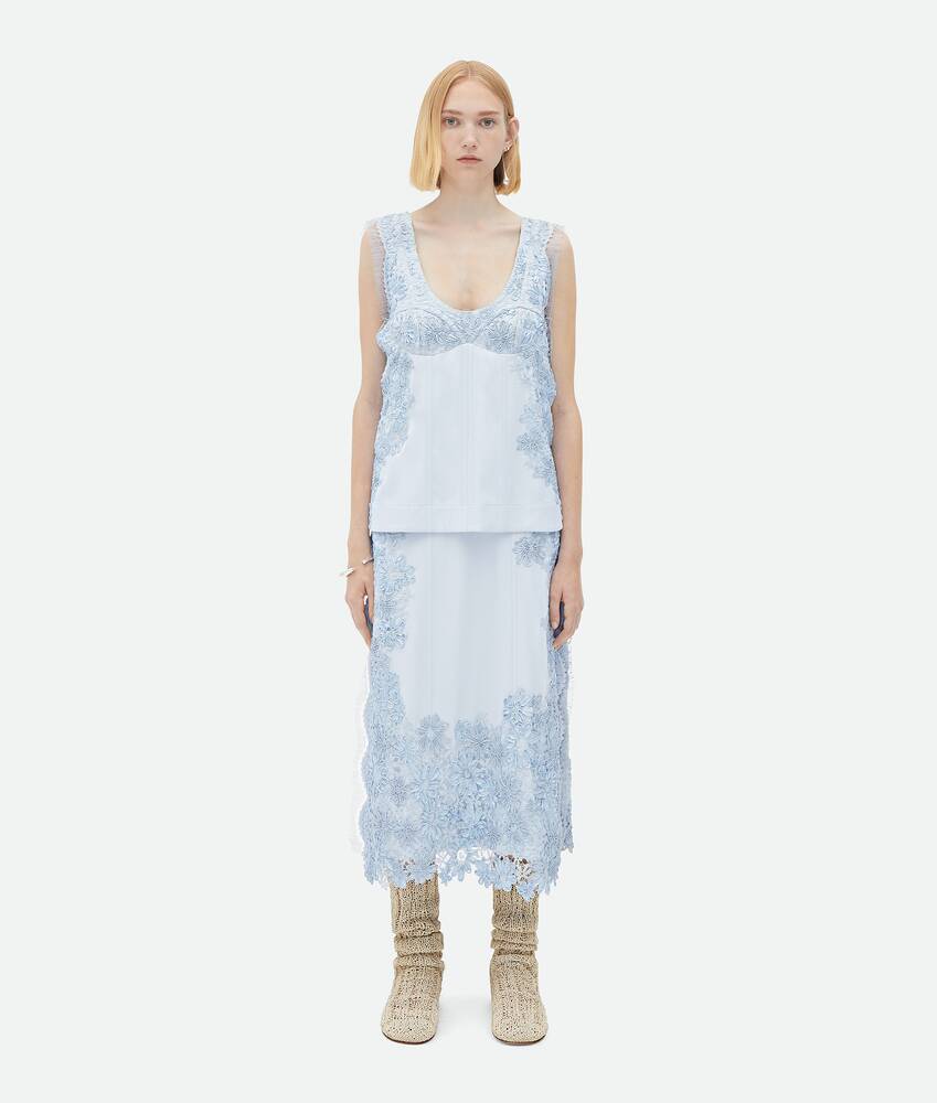 Ein größeres Bild des Produktes anzeigen 1 - Kleid  Aus Viskose Mit Spitzenstickerei