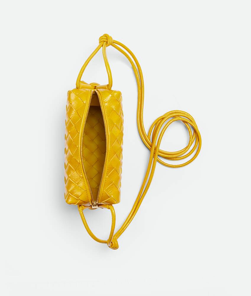 Bottega Veneta Intrecciato Small Loop Camera Bag - Yellow