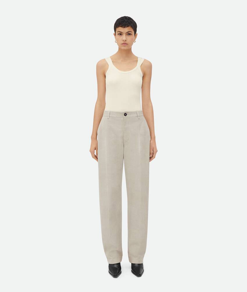 Buy Beige Colour Cotton Trousers for Women | Regular Fit Trousers – Naariy