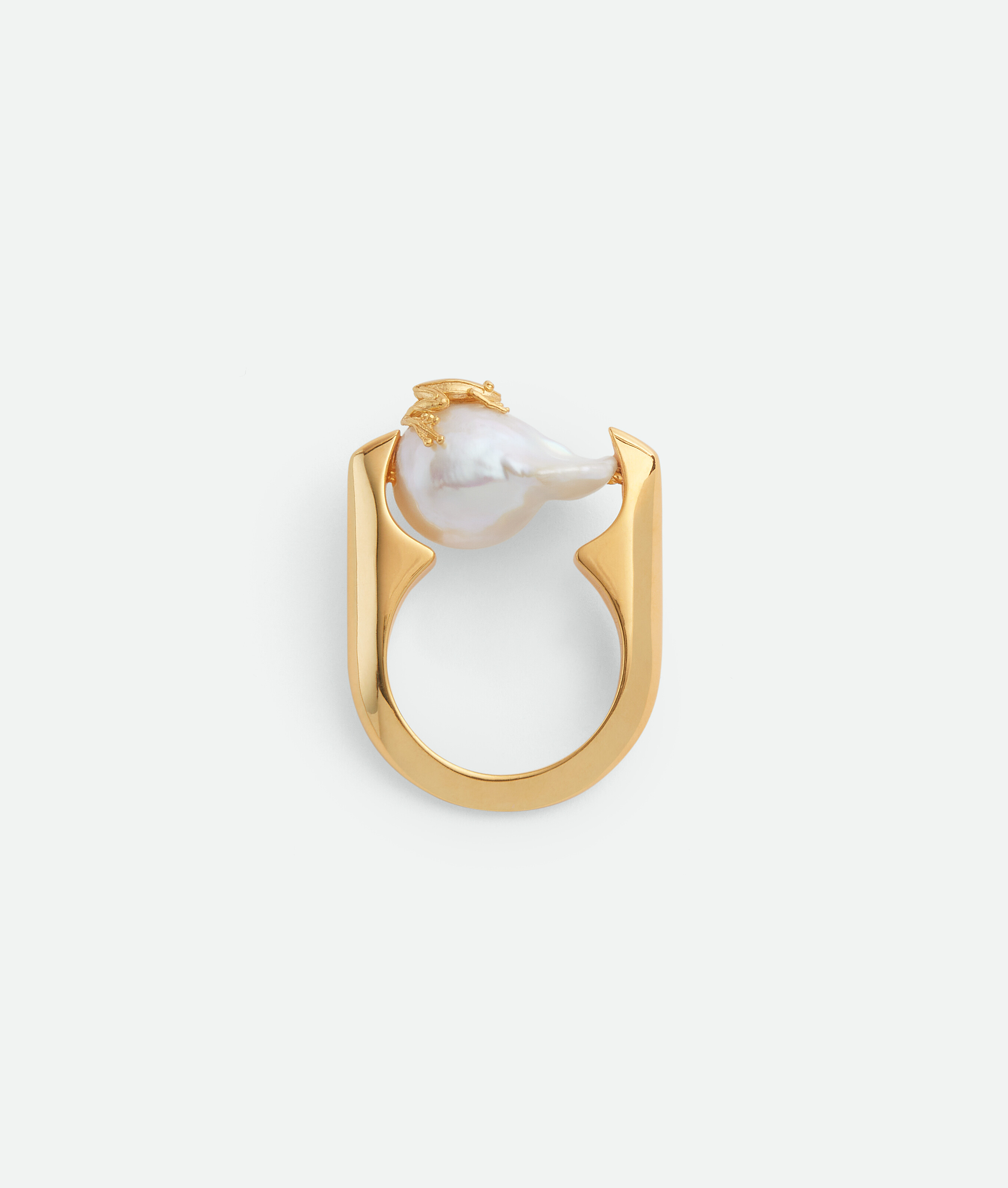 Bottega Veneta Rana Pearl Ring In White