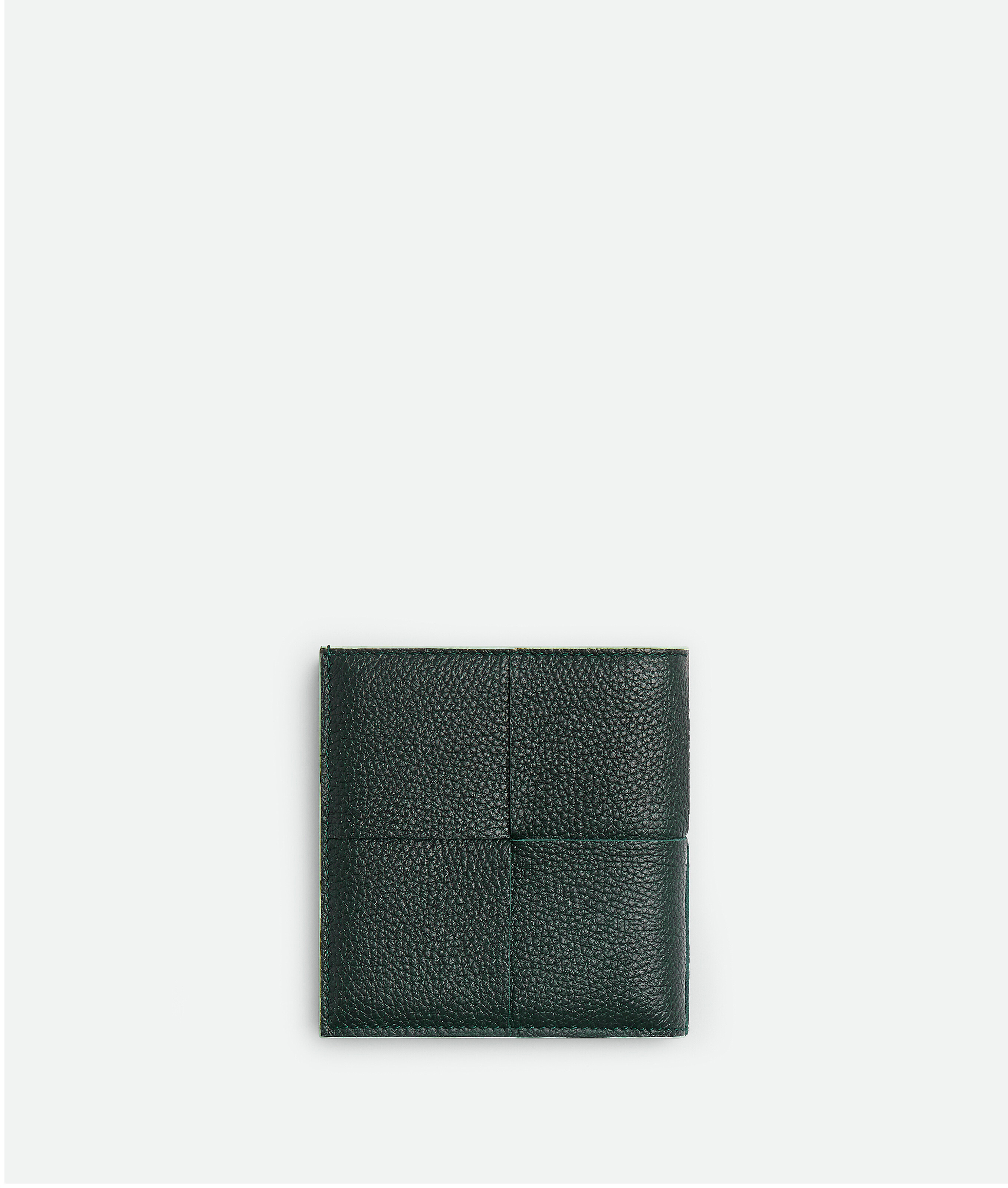 Shop Bottega Veneta Cassette Slim Bi-fold Wallet In Green