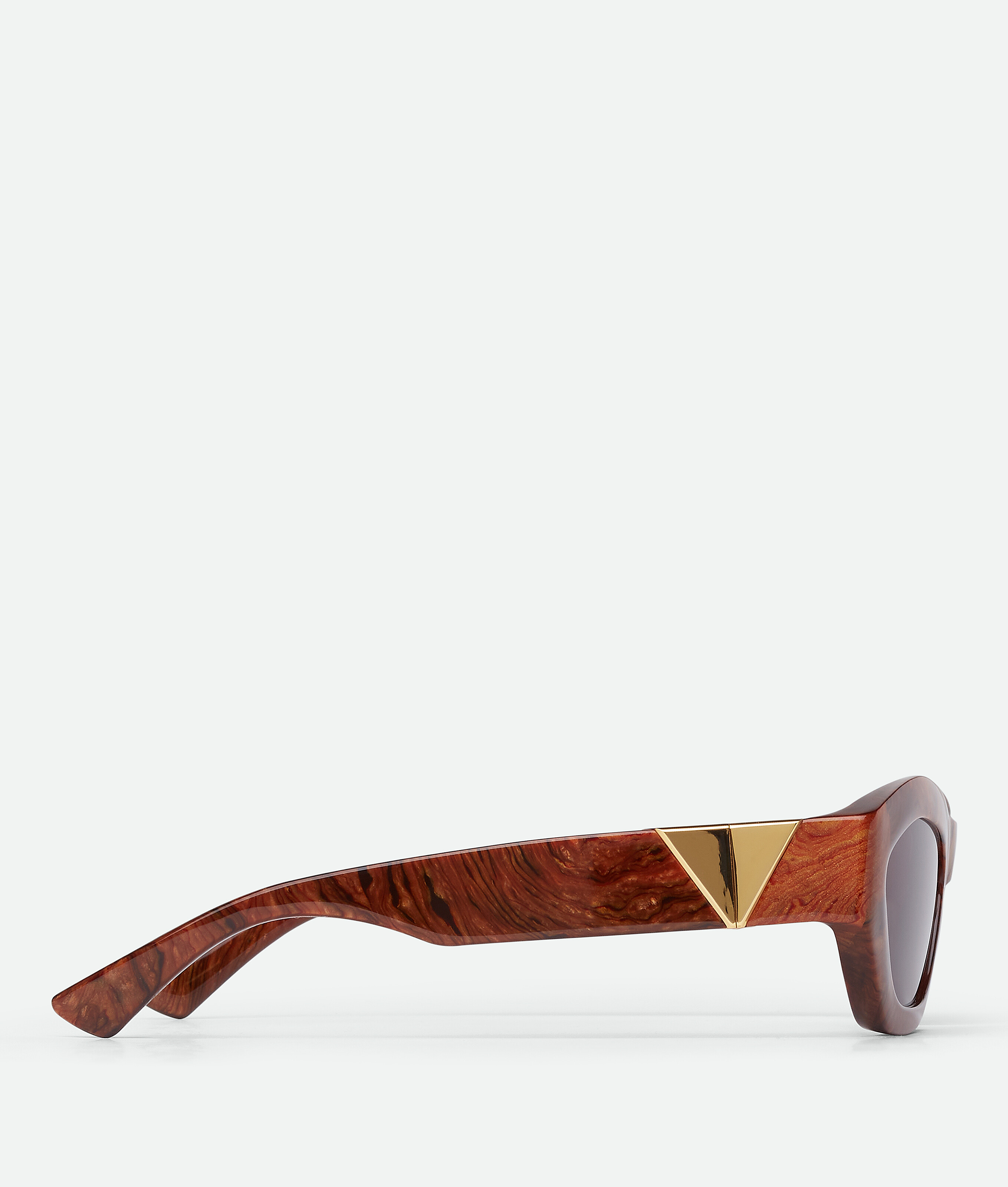 Shop Bottega Veneta Angle Hexagonal Sunglasses In Brown